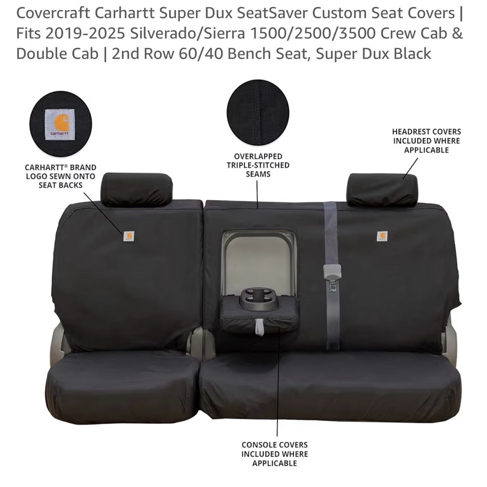 Carhartt Blue Box with Super Dux Seat Cover Graphic
